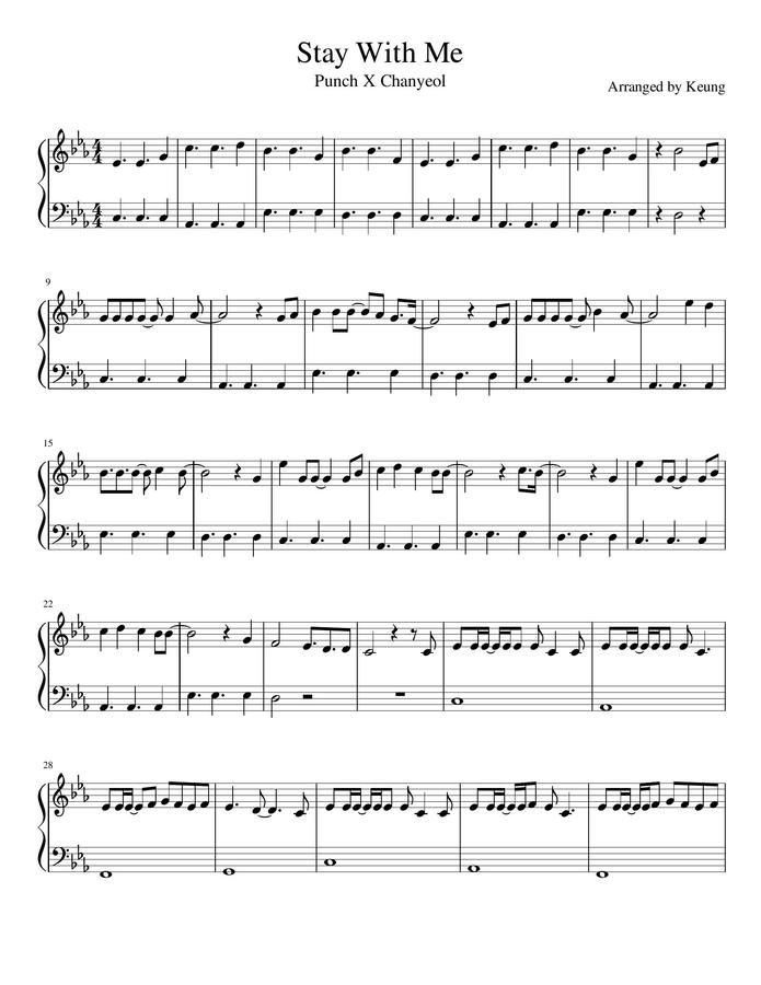 찬열 (CHANYEOL), 펀치 (Punch) - Stay With Me (도깨비 OST) by Keung0