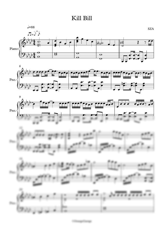 SZA - Kill Bill (연주곡 버전) by OrangeGarage0