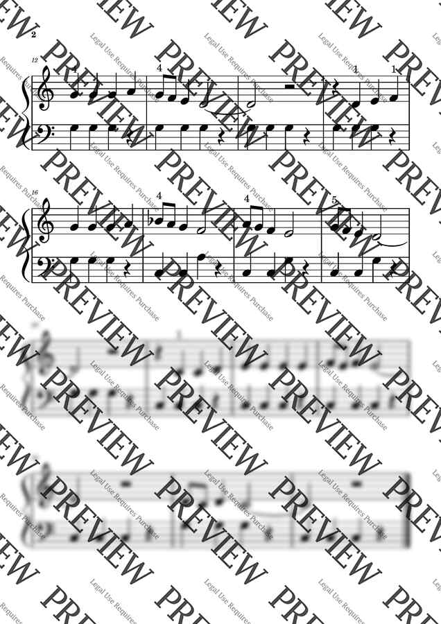 크리스마스 캐롤 - 북치는 소년 (바이엘가능) (쉬운악보) by 스마일데이1