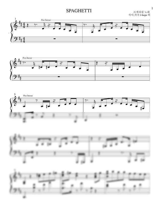 르세라핌(LE SSERAFIM) - 스파게티 (SPAGHETTI)(Jazz piano arranged)