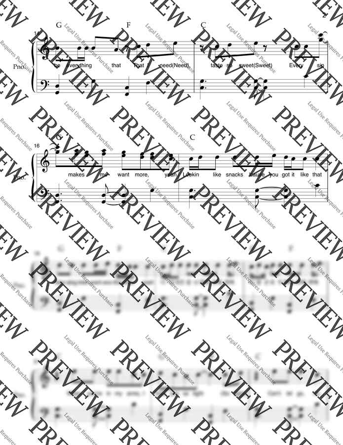 Saja Boys(사자보이즈) - Soda Pop 소다팝 (원곡버전, 원곡쉬운버전 총2개 악보) by ONEMUSIC1