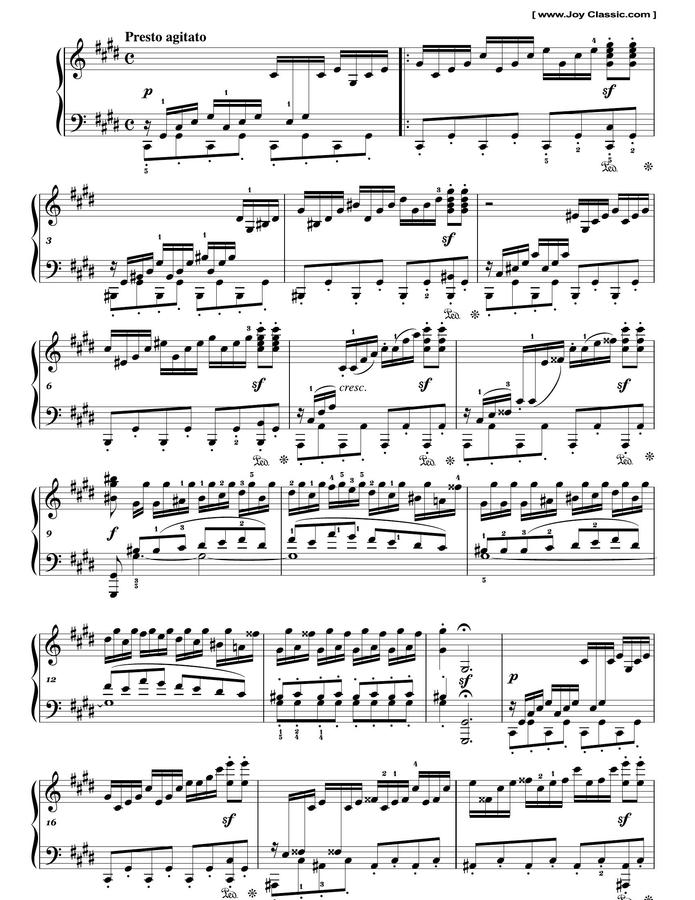 L.V.Beethoven (베토벤) - Piano Sonata No.14 3rd Movt (월광 소나타 3악장) 