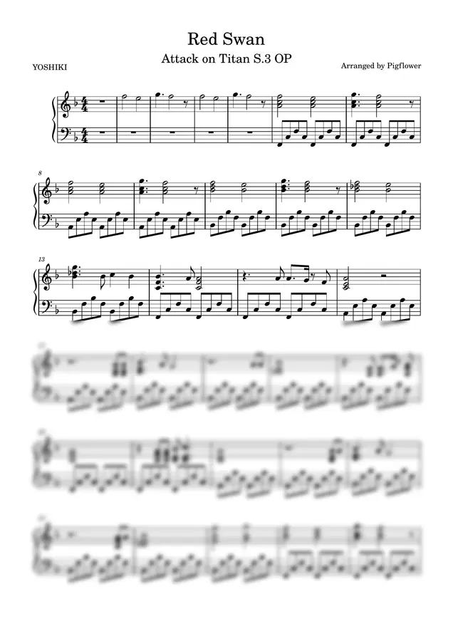 YOSHIKI - Red Swan (진격의 거인 S.3 오프닝)