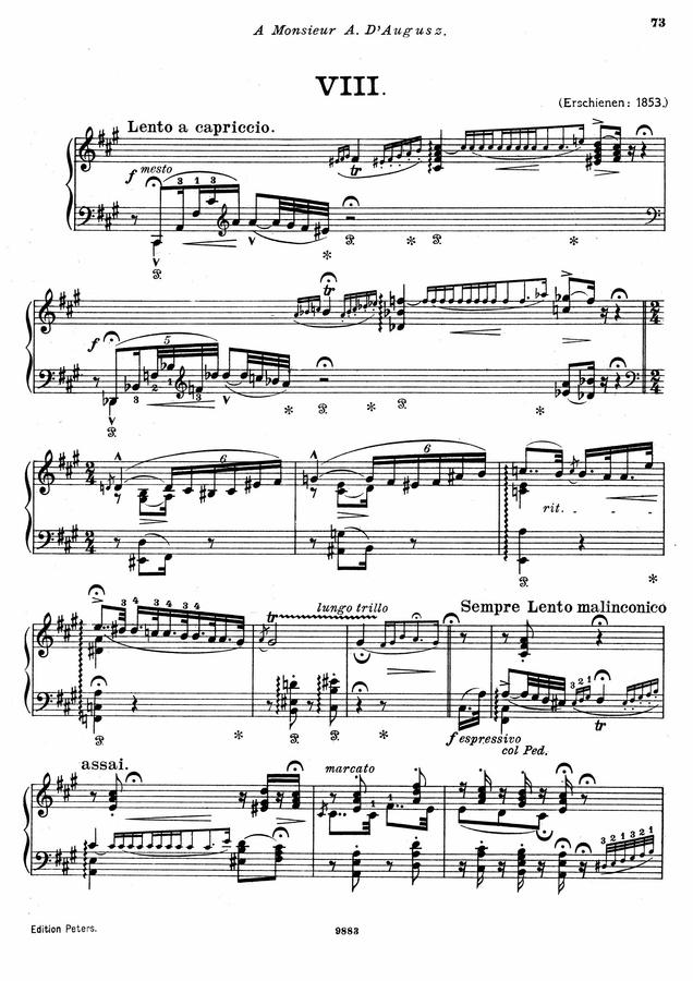 악보 > F. Liszt (리스트) - Hungarian Rhapsody No.8 (헝가리안 랩소디)