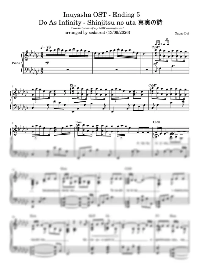 Do As Infinity - Shinjitsu no uta 真実の詩