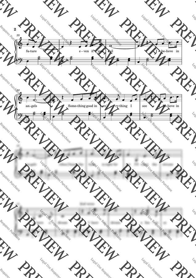 ABBA - I have a dream (쉬운 악보) by Mint Cherry1