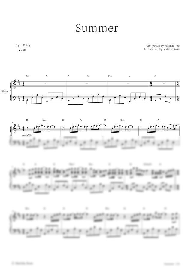 Hisaishi Joe - Summer(Original Ver.)