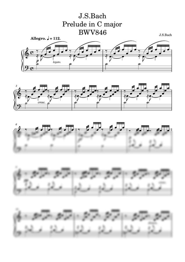 J.S.Bach - Prelude in C major BWV 846