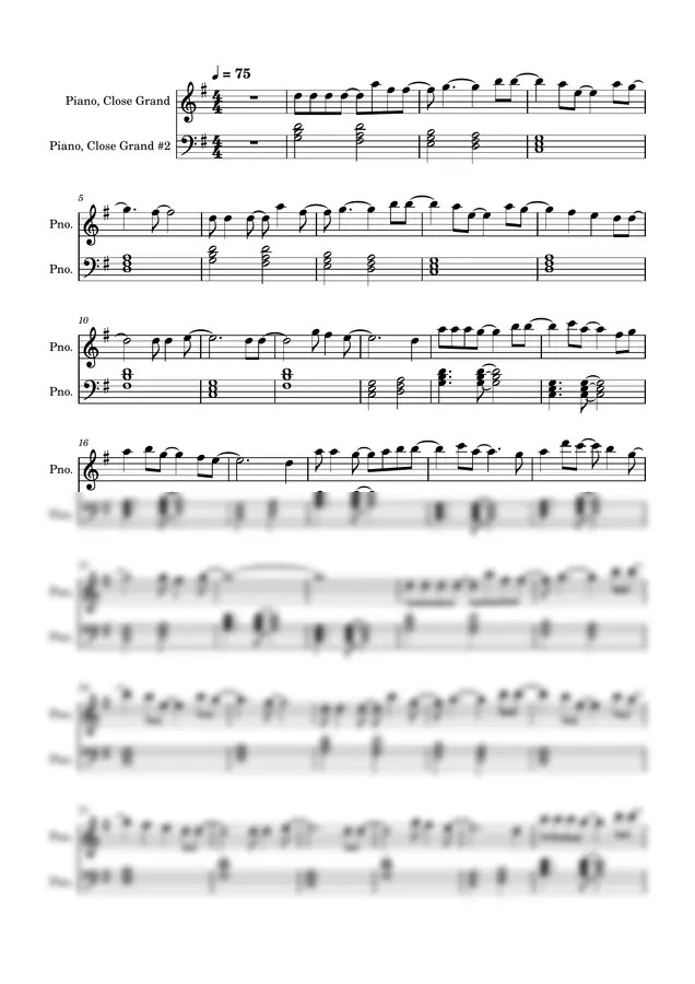 Hillsong Worship - Through It All (PIANO SHEET)