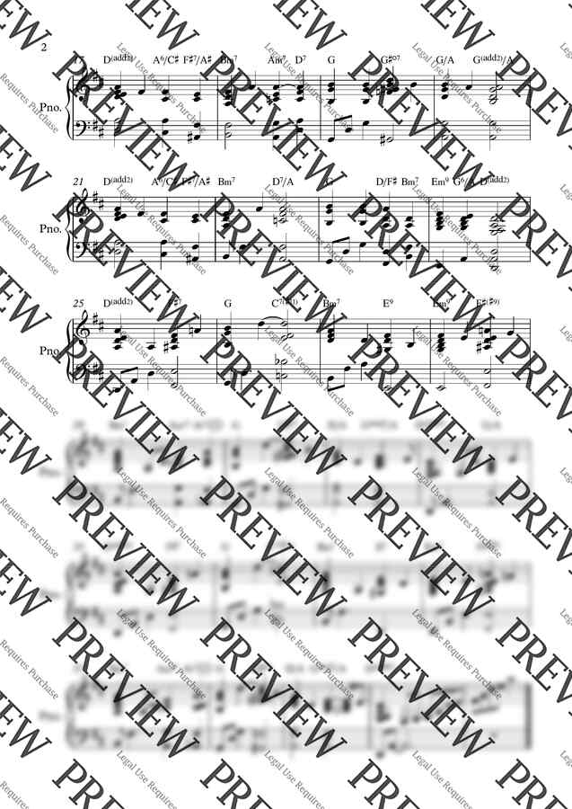 찬송가 - 예수 사랑하심은 (짧은 반주 2단 악보) by Rose Piano1