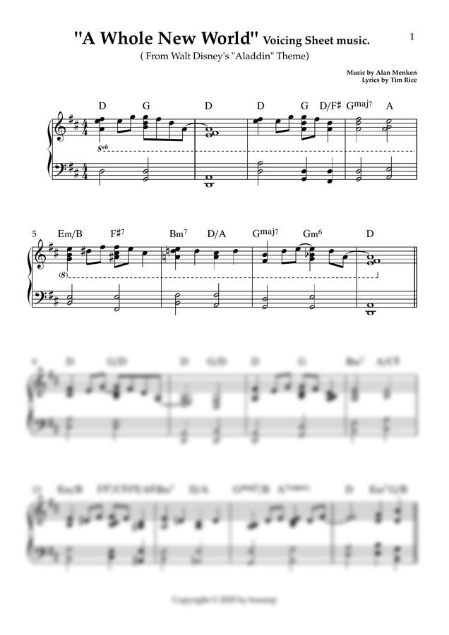 Alan MenKen - &quot;A Whole New World&quot; (디즈니'알라딘') by 보니랑0