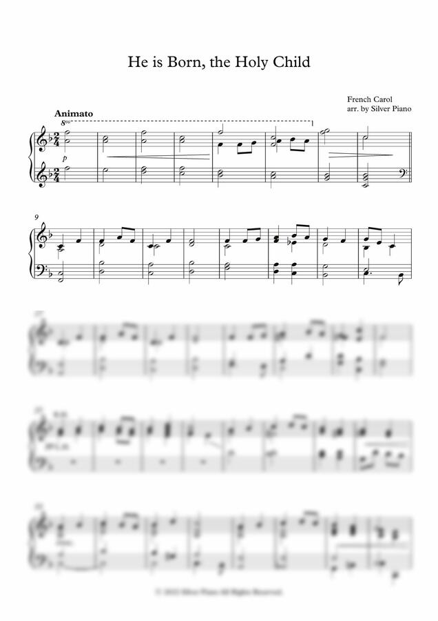 찬송가 106장 - 아기 예수 나셨네 (He is Born, the Holy Child)