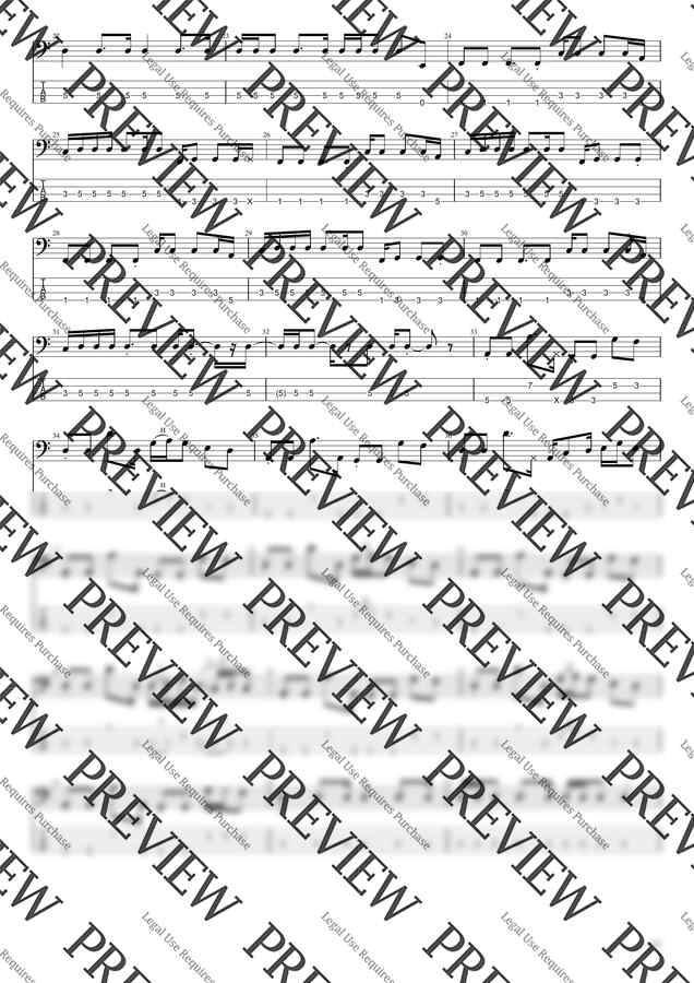 Red Hot Chili Peppers - Dani California (Bass Tabs) by Hank from the East1