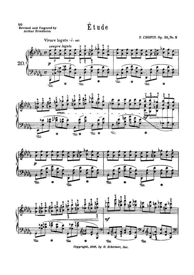 F. Chopin (쇼팽) - Etude Op.25 No.8 (고양이 꼬리)0