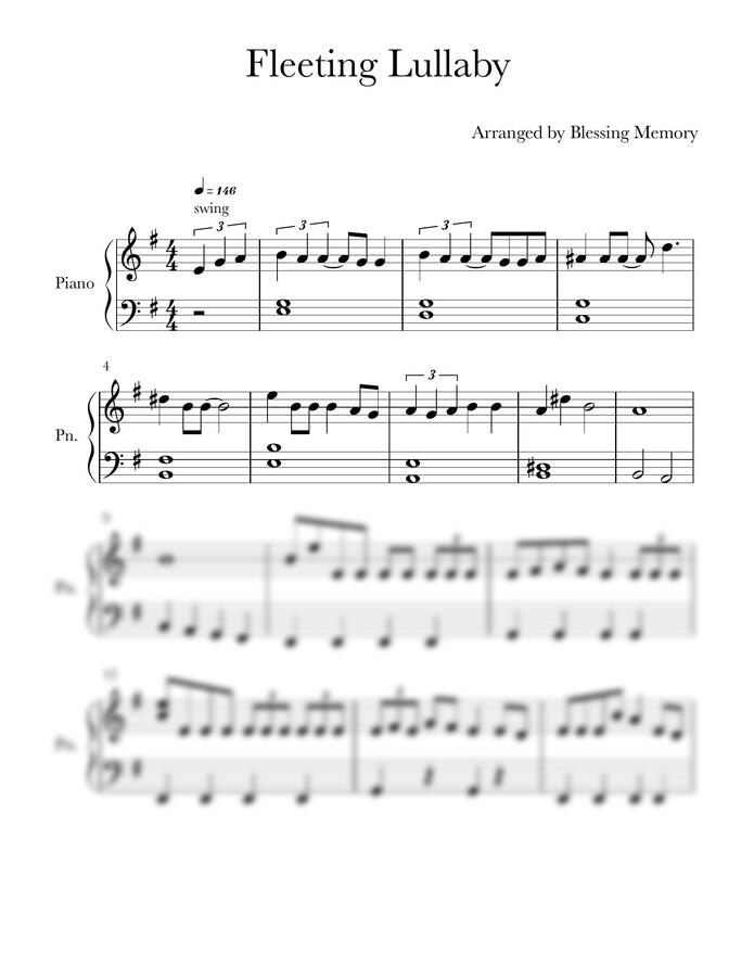 One Piece Film Red OST - Fleeting Lullaby (Easy) by Blessing Memory0