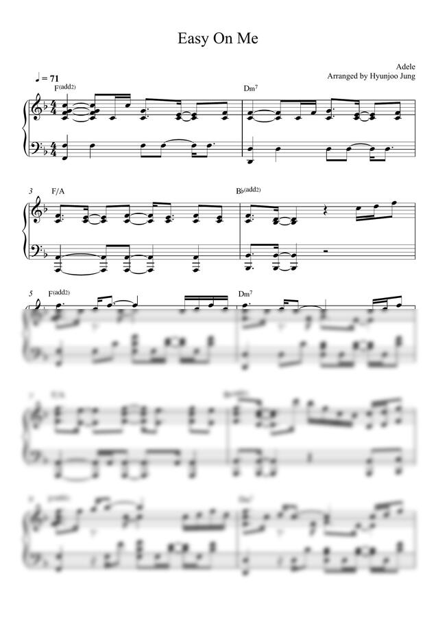 Adele - Easy On Me (Piano solo) by Hyunjoo Jung0