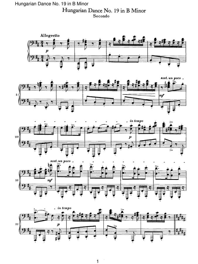 hungarian dance no.19