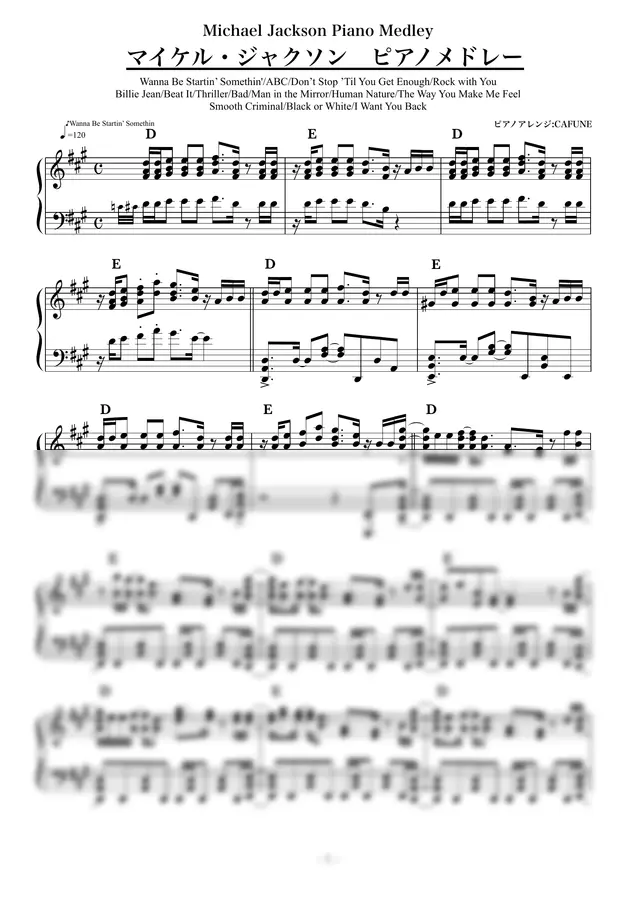 Michael Jackson - Michael Jackson Piano Medley 14 songs