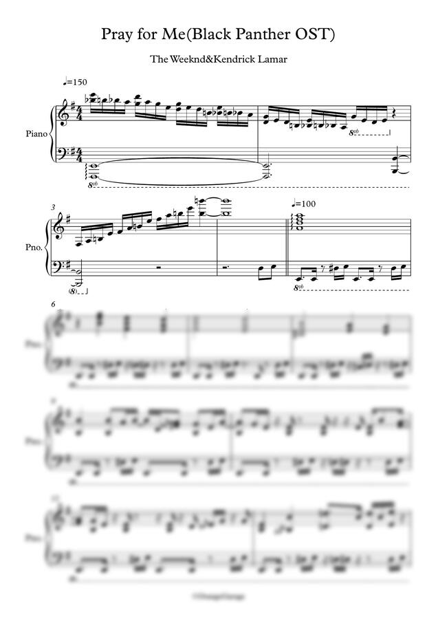 TheWeeknd&KendrickLamar - Pray for Me(Black Panther OST) (Funk.Ver) by OrangeGarage0