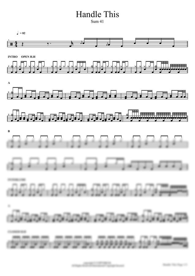 Sum 41 - Handle This by COPYDRUM0
