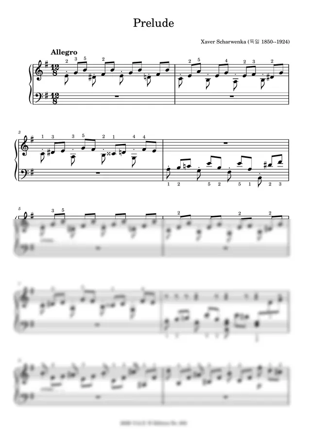 Xaver Scharwenka - Prelude