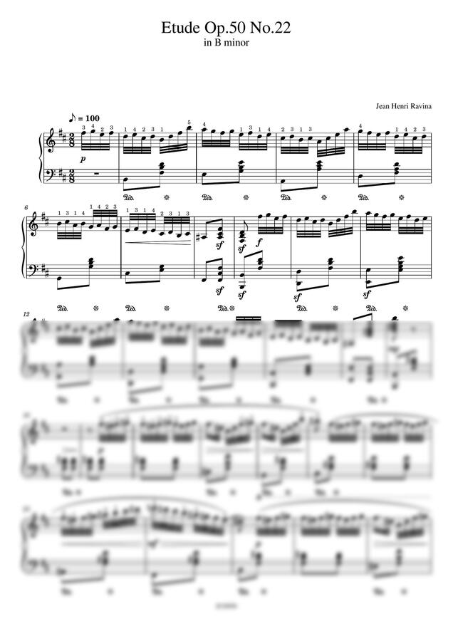 J. H. Ravina (라비나) - Etude Op.50 No.22 (에튀드) (콩쿨 추천곡) by JUNPIN0