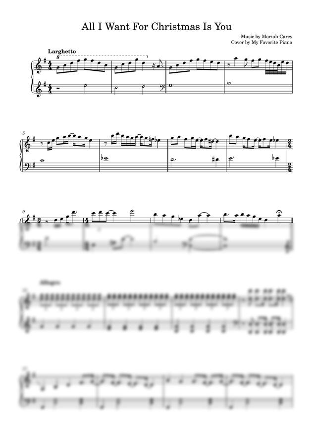 크리스마스 캐롤 피아노 연주곡 4곡 모음집 (중급 악보) by My Favorite Piano0