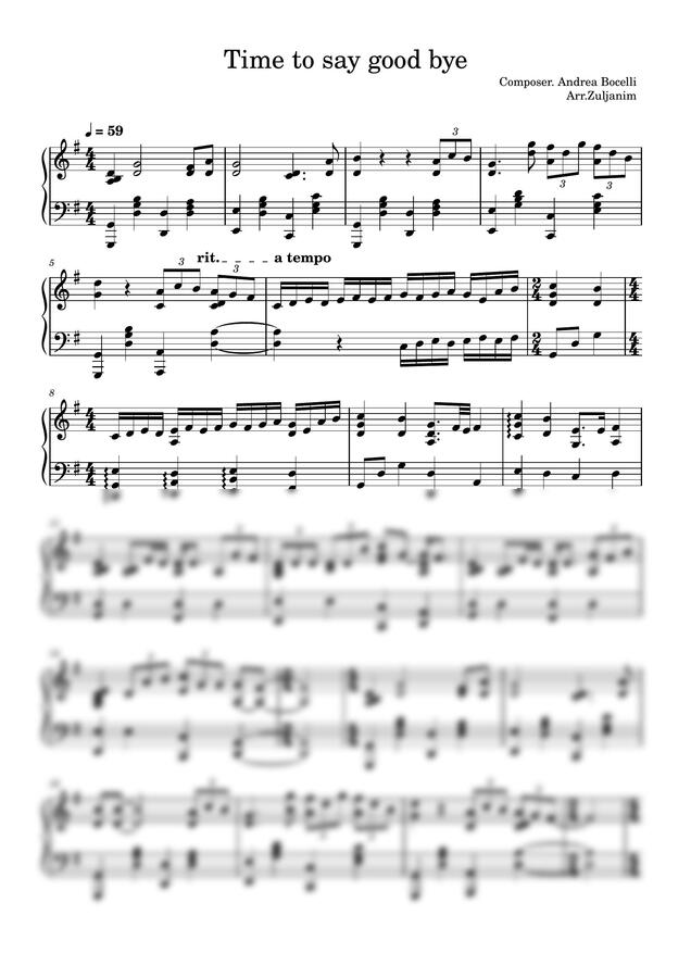 Andrea Bocelli - Time to say goodbye