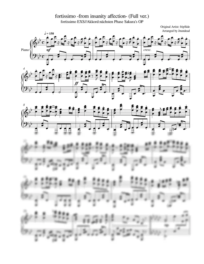 fortissimo EXS//Akkord:nächsten Phase - fortissimo -from insanity affection- (Full ver.) 