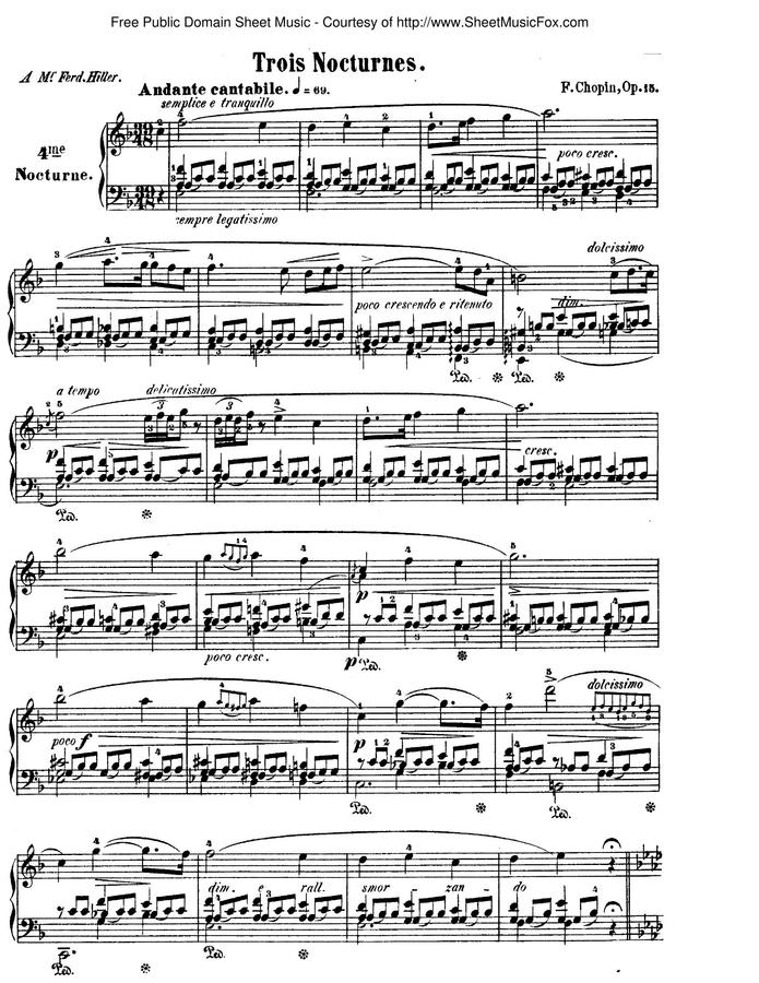F. Chopin (쇼팽) - Nocturne Op.15 No.1 (녹턴 4번)0