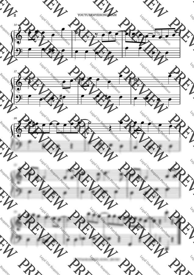 크리스마스 캐롤 - Let It Snow! Let It Snow! (쉽고 예쁜 연주) by 예송쌤1