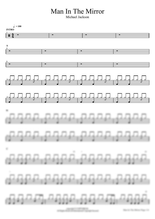 Michael Jackson - Man In The Mirror by COPYDRUM0