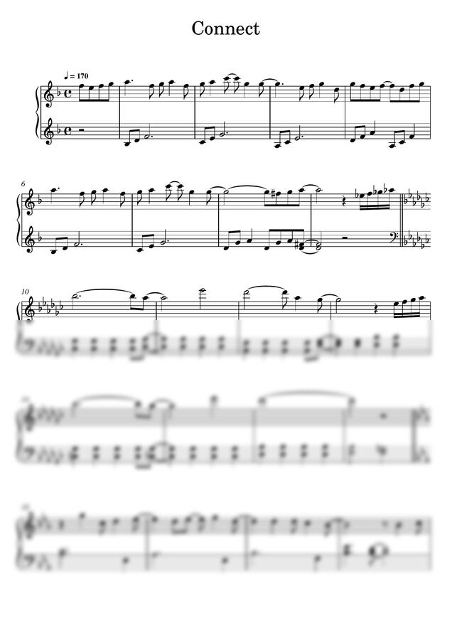 클라리스(ClariS) - 커넥트(Connect) (마도카☆마기카) by Piano Lovers. jp0