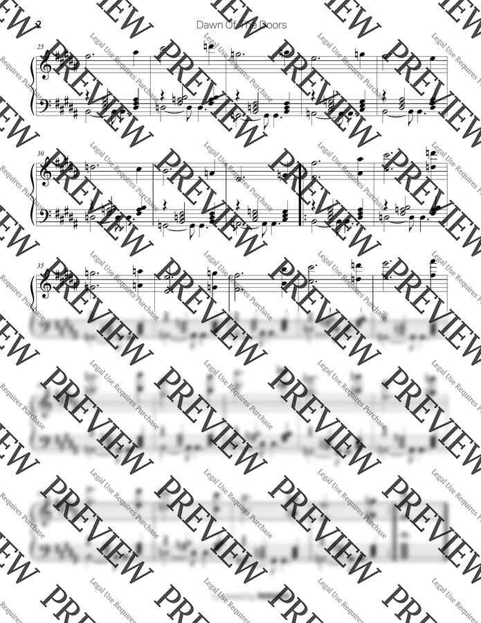 로블록스 도어즈 OST - Dawn Of The Doors (쉬운악보 포함) by PARADO1