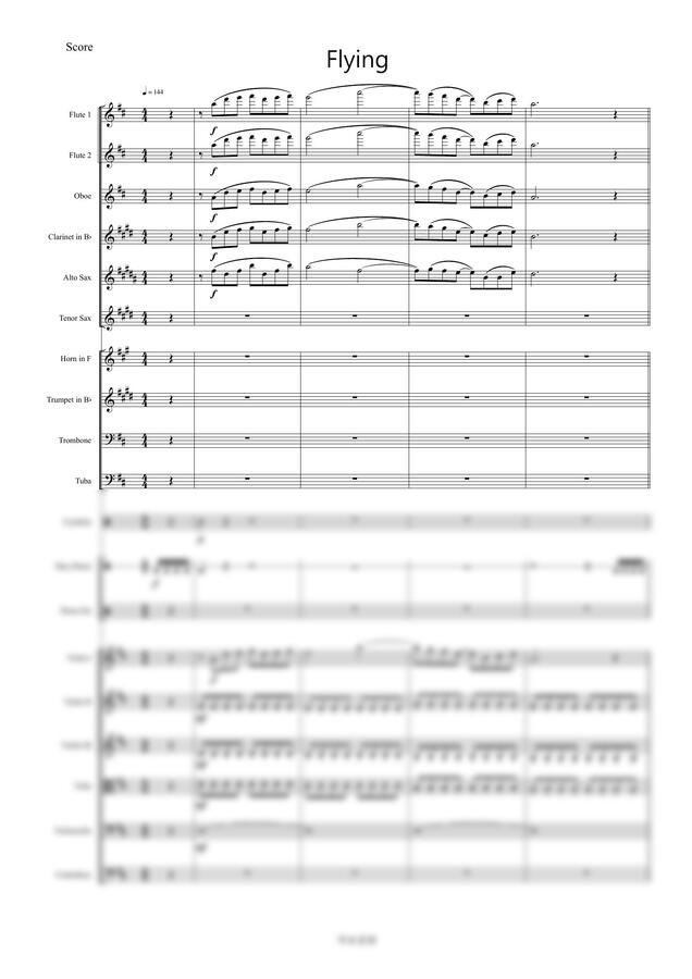 스티브 바라캇 - Flying (오케스트라 스코어) by 악보공방0