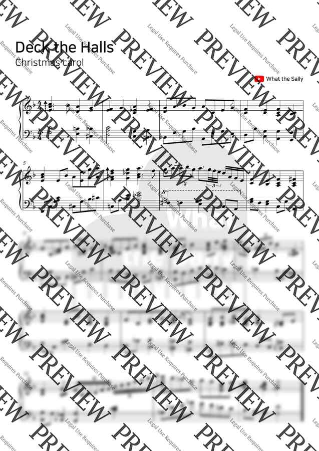 크리스마스 캐롤 - Deck the Halls (아름답게 장식하세) (재즈 Ver.) by What the Sally0
