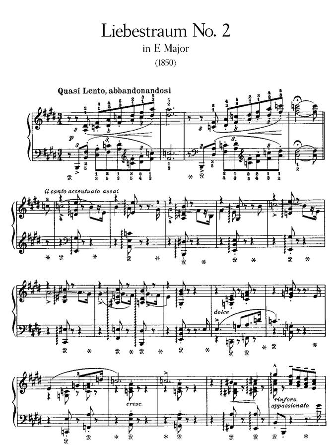 F. Liszt (리스트) - Nocturnes Op.62-1 No.3 'Liebestraum' (사랑의 꿈)
