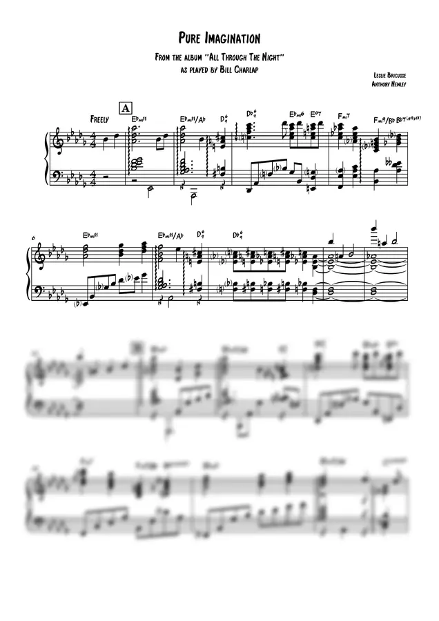 Gene Wilder - Pure Imagination (Bill Charlap / piano / jazz / jazzpiano / christmas jazz)