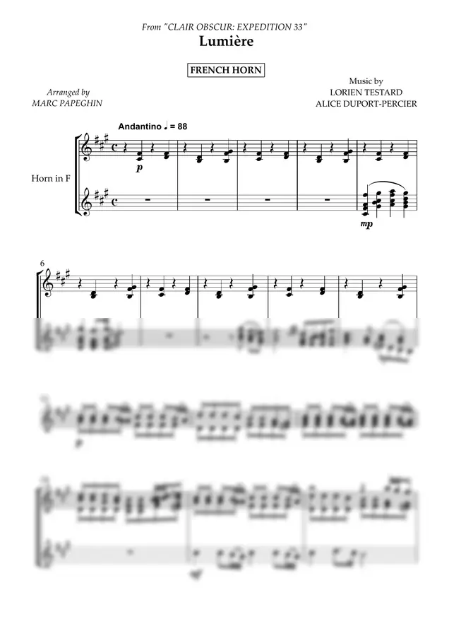 Lorien Testard & Alice Duport-Percier - Lumière (French Horn)