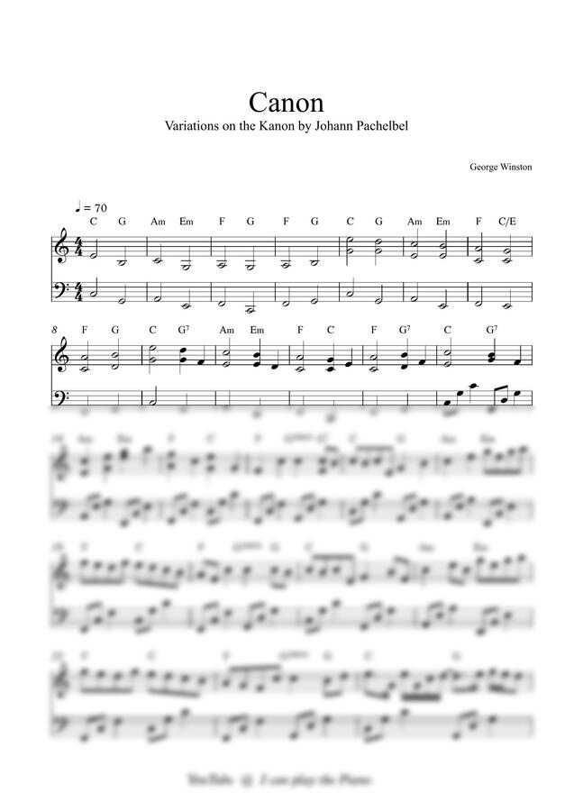 George Winston - Variation of the Kanon (캐논 변주곡)