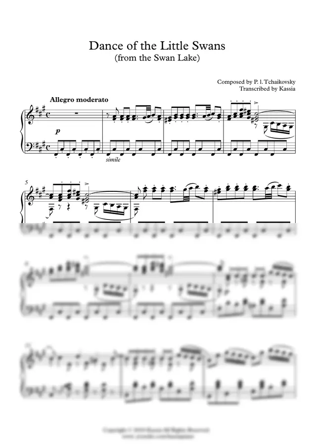차이코프스키  - 작은 백조의 춤 (백조의 호수) | Tchaikovsky - Dance of the Little Swans (Swan Lake)