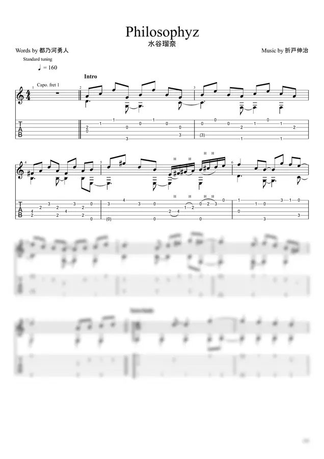 Runa Mizutani - Philosophyz (Fingerstyle)