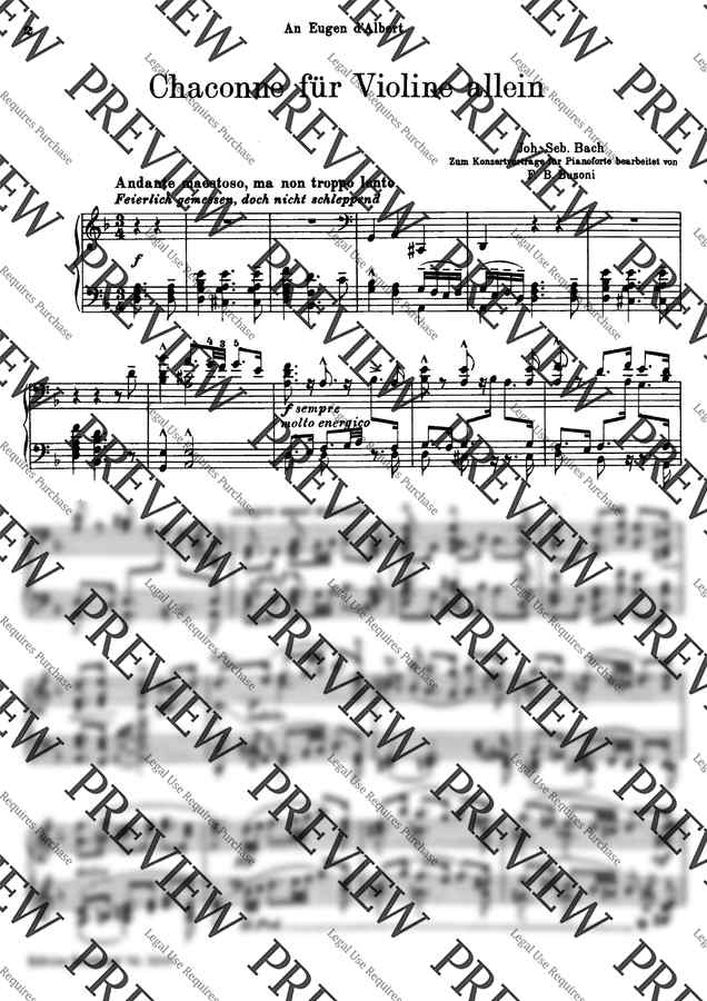 J.S.Bach - 부조니 샤콘느1