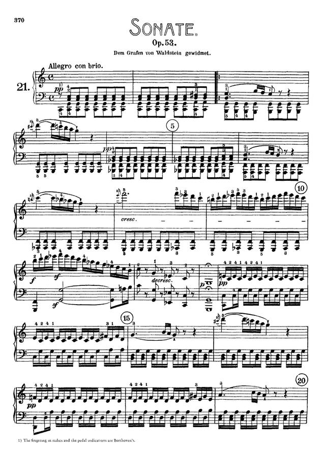 L.V.Beethoven (베토벤) - Piano Sonata No.21 (발트슈타인 소나타)