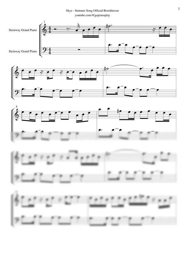 Skye - Summer Song Official Brookhaven