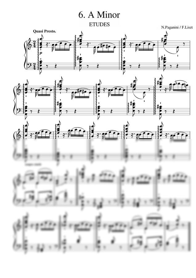 N.Paganini F. Liszt - Etude No.6 in A minor