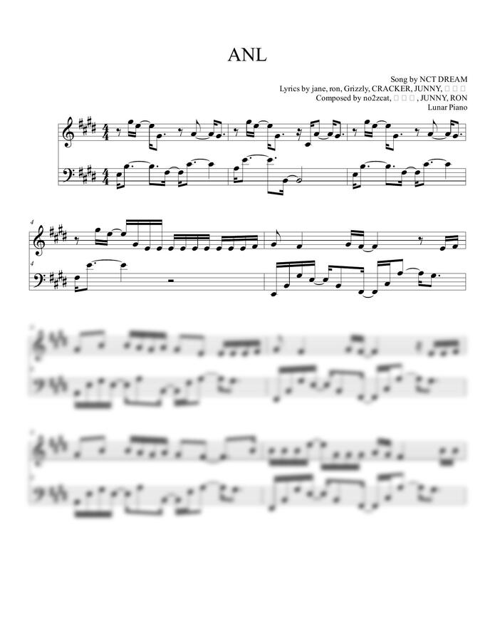 NCT DREAM - ANL by Lunar Piano 루나피아노0