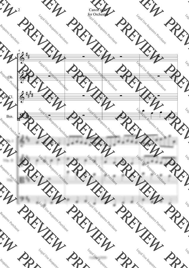 파헬벨 - 캐논 (오케스트라악보) by classic20201