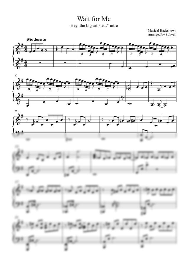뮤지컬 하데스타운(Musical Hades town) - Wait for me by sohyun0