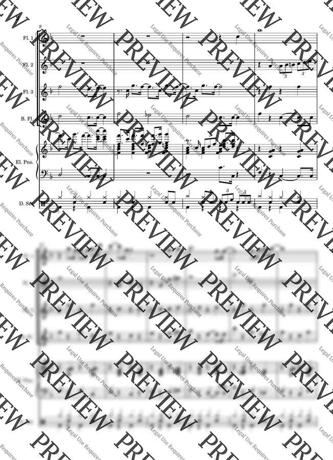 야곱의 축복-[플루트 앙상블][피아노][특송 악보]1